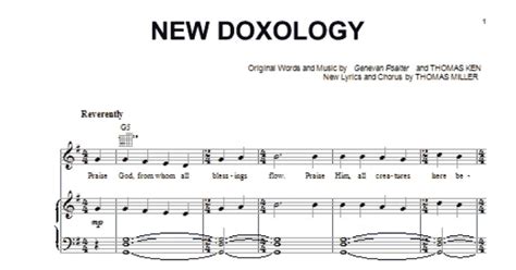 doxology chords piano.